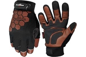 SLARMOR Winter Work Gloves for Men, Insulated, Waterproof, Touch Screen, Warm Thinsulate Lining for Cold Weather
