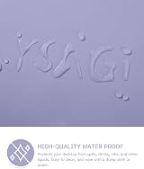 YSAGi Non-Slip Desk Pad 60 x 35 cm Lavender Waterproof PVC Leather Large Mouse view 4
