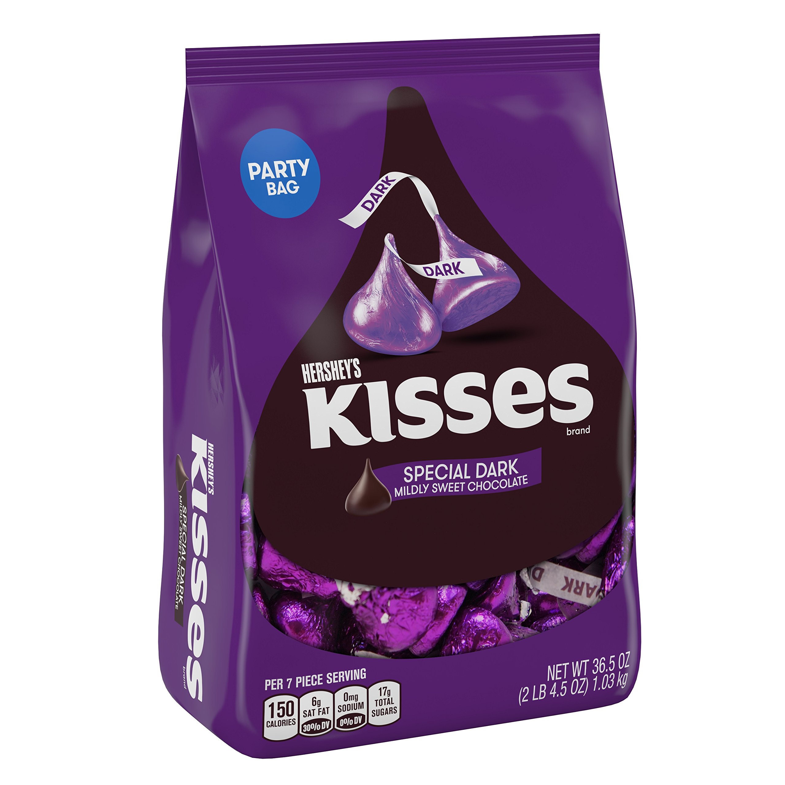 Holiday Hershey's Kisses Dark Chocolate with Mint Truffle