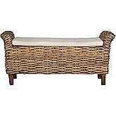 Safavieh Home Collection Palermo Brown and Eggshell Bench
