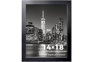 Annecy 14x18 Picture Frame Black（1 Pack）, 14 x 18 Picture Frame for Wall Decoration, Classic Black Minimalist Style Suitable for Decorating Houses, Offices, Hotels