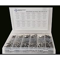 120-Piece Stainless Steel Pop Rivets Kit - 304 Grade Assortment For DIY & Repair Projects