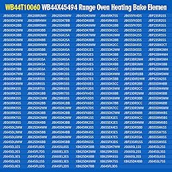 WB44T10060 Electric Range Oven Bake Element