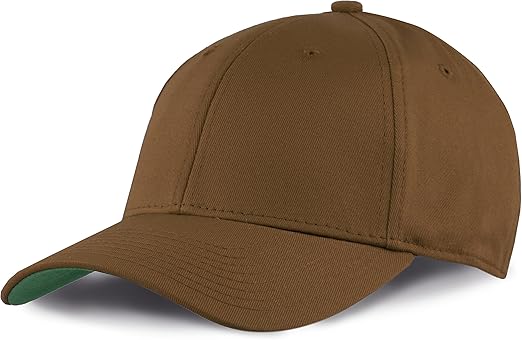 plain brown baseball cap