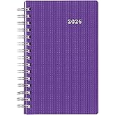 Brownline® 2026 DuraFlex Daily/Monthly Planner, Appointment Book, 12 Months, January to December, Twin-Wire Binding, 8" x 5",