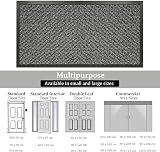 SAFRI Grey Large Door Mat 90x150cm Heavy Duty Non-Slip Indoor Outdoor view 6