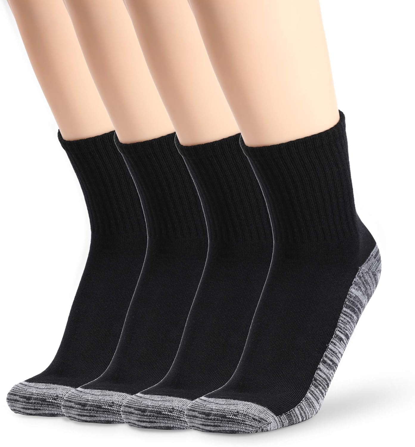 Starhoo Bamboo Crew Socks for Men Odor Protection Work Scoks with