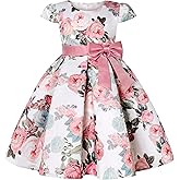 BESZANA Princess Bow Design Girls Dress Girls Party Suitable for Aged 2-14