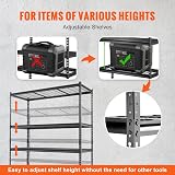 VEVOR 5-Tier Storage Shelving Unit 2000 lbs Capacity Heavy Duty Garage Wire Rack view 7
