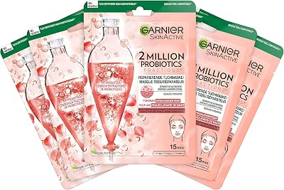 Garnier SkinActive 2 Million Probiotics Repairing Cloth Mask Pack of 5