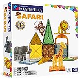 MAGNA-TILES Safari Animals 25-Piece Magnetic Construction Set, The ORIGINAL Magnetic Building Brand