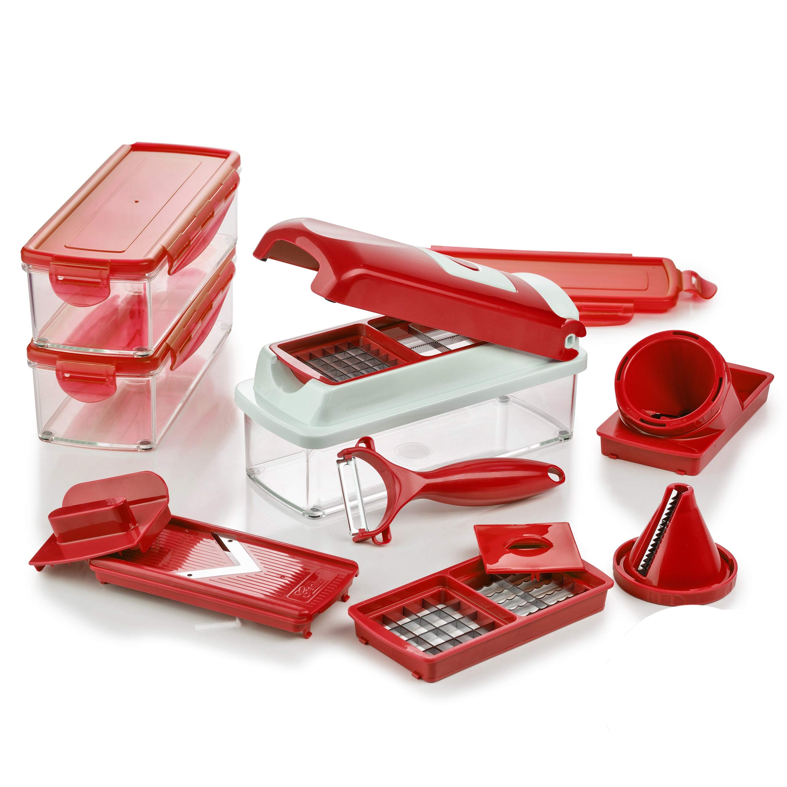 Genius Nicer Dicer Smart 16 Pieces FoodChopper MultiCutter