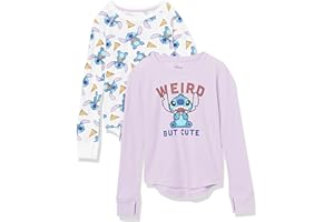 �鶹�� Essentials Girls Long-Sleeve Thermal T-Shirts (Previously Spotted Zebra)