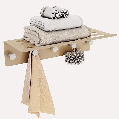 Amazon Co Jp Eroomtrend タオル掛け タオルリング アルミ製 おしゃれ アンティーク キッチン 洗面所 台所 トイレ 壁 タオル 収納 業務用 タオルホルダー シャンパン色 ホーム キッチン