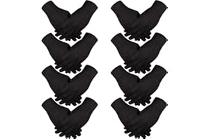 SATINIOR 8 Pairs Nylon Cotton Gloves Costume Uniform Police Parade Gloves Formal Tuxedo Honor Guard Parade for Women Men