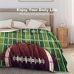 Football Sofa Throw Blanket Flannel Super Soft Warm