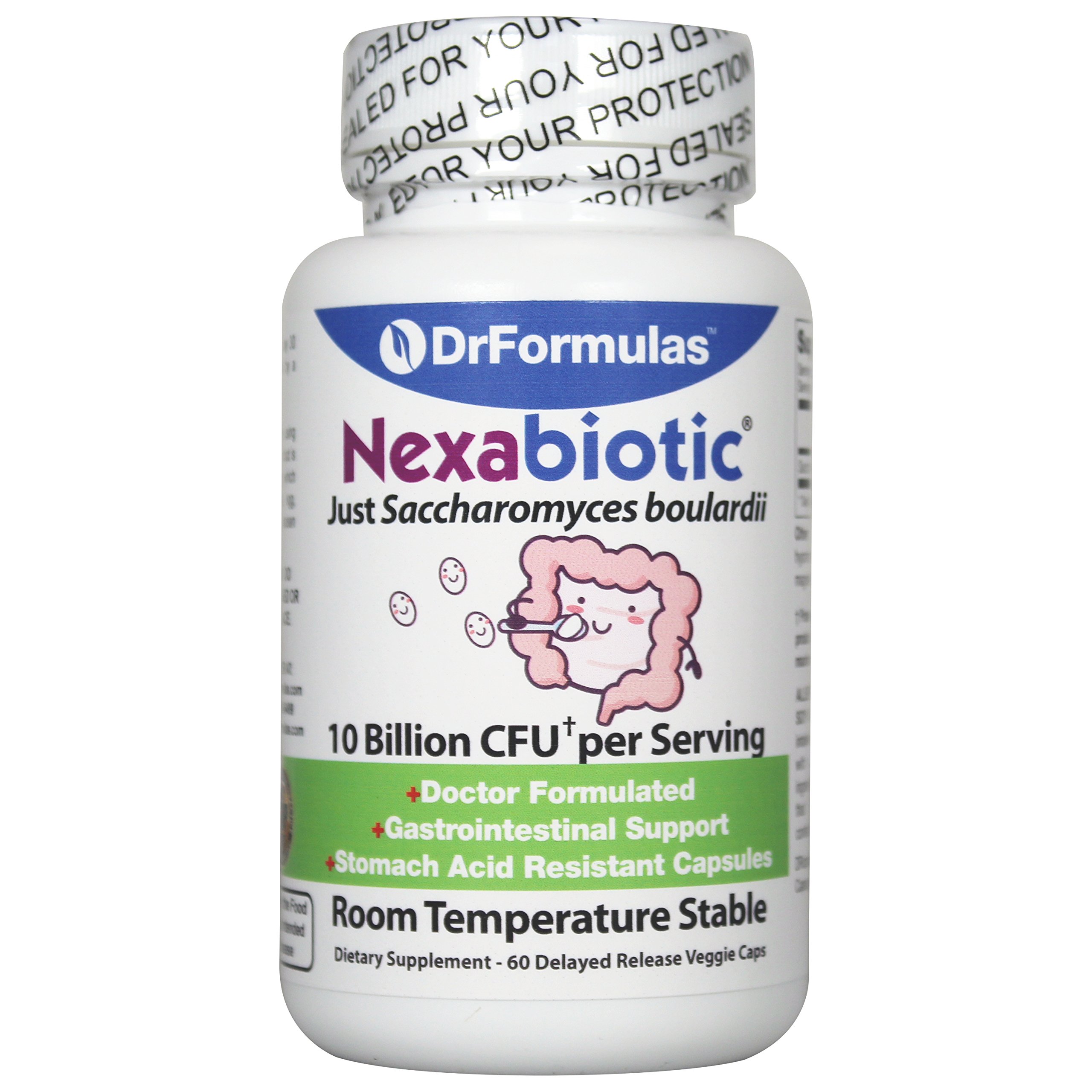 Saccharomyces Boulardii Probiotic 10 Billion CFUs Nexabiotic S