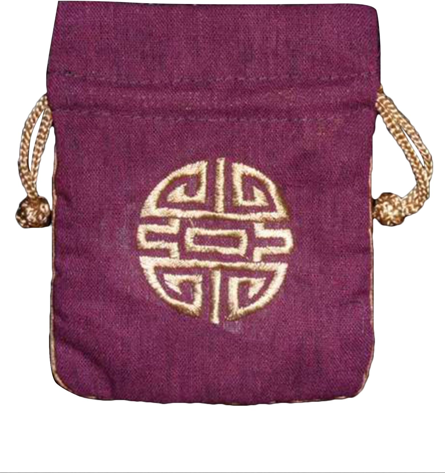 Yangtze Women's Beautiful Embroidered Silk Travel Bag For Lingerie & Shoes