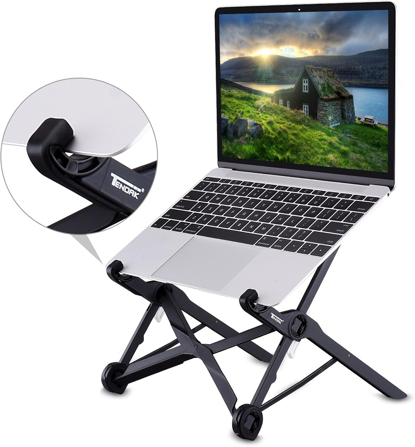 Laptop Stand, Tendak Adjustable Notebook Stand Travel Portable Laptop