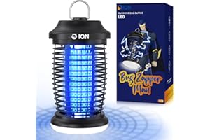 IQN Bug Zapper Outdoor,15w Electric Mosquito Zapper with LED Light for Indoor,4200V Insect Fly Zapper Waterproof with 8.92ft Power Cord,Fly Trap Outdoor for Home,Patio,Backyard,Garden,Camping