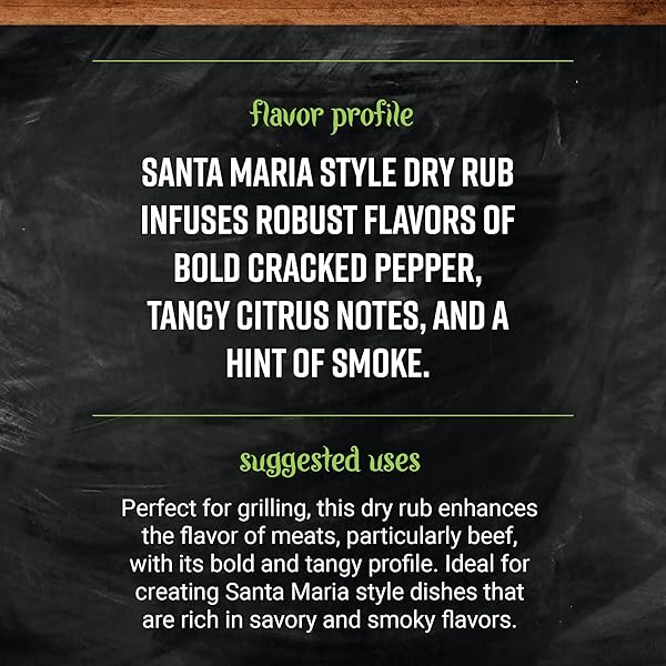 FRONTIER CO-OP SANTA MARIA STYLE DRY RUB SEASONING, 4.80 OZ – DRY RUB FOR WINGS, BEEF, OR FISH