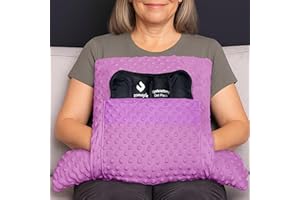 ZOMAPLE Trapeze Lounger Hysterectomy Pillow Post Surgery + Gel Pack, Lavender – Full Abdomen Coverage for Restful Trips – Relieves Pressure, Removable Cover Included – Hysterectomy Recovery Must Haves