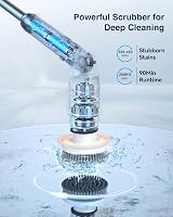 Leebein Electric Spin Scrubber Upgraded 8 Brush Heads Remote Control view 2