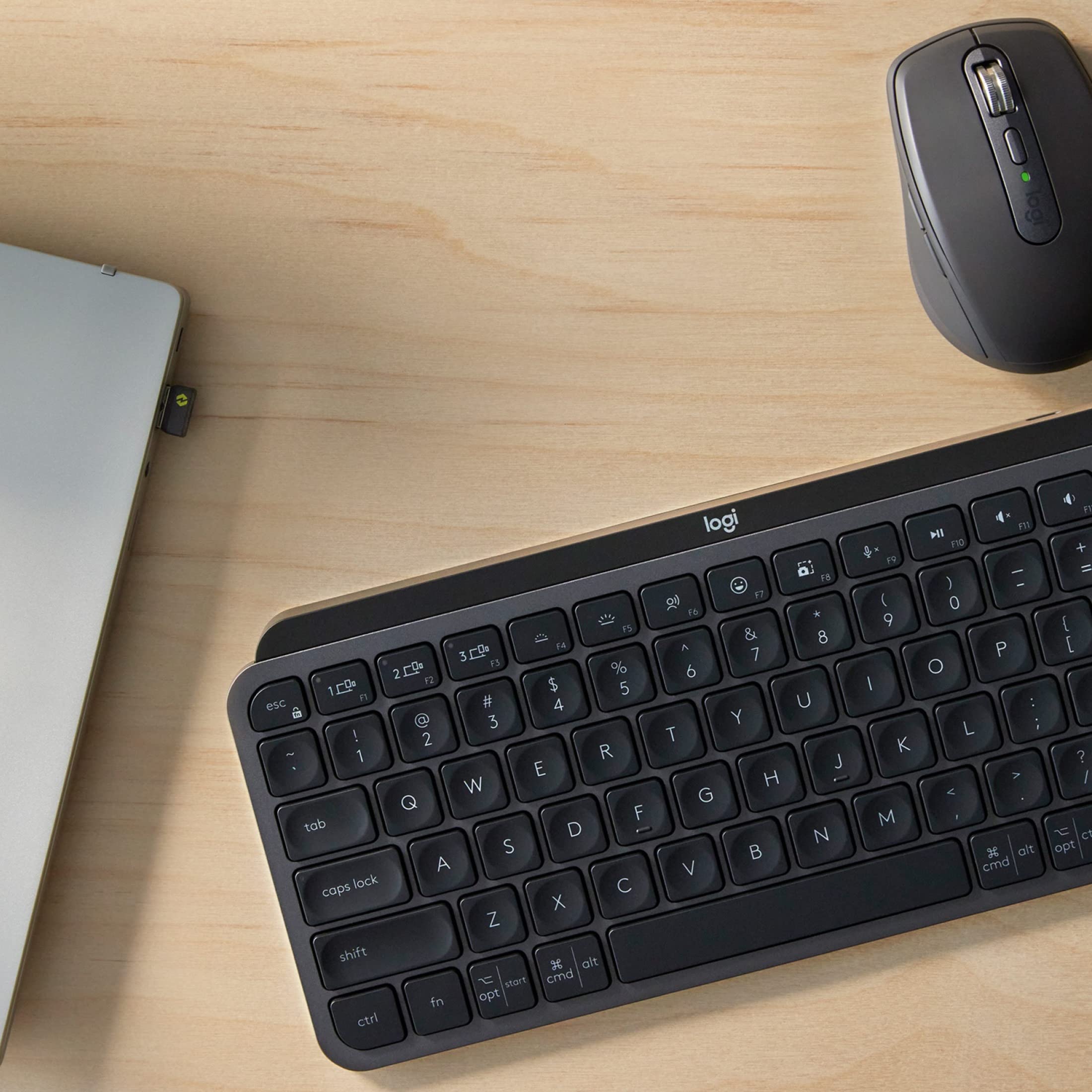 Logitech MX Keys Mini Combo for Business , Compact, Wireless Keyboard & Mouse, Logi Bolt Technology, Bluetooth, Certified Windows/Mac/Chrome/Linux - Graphite