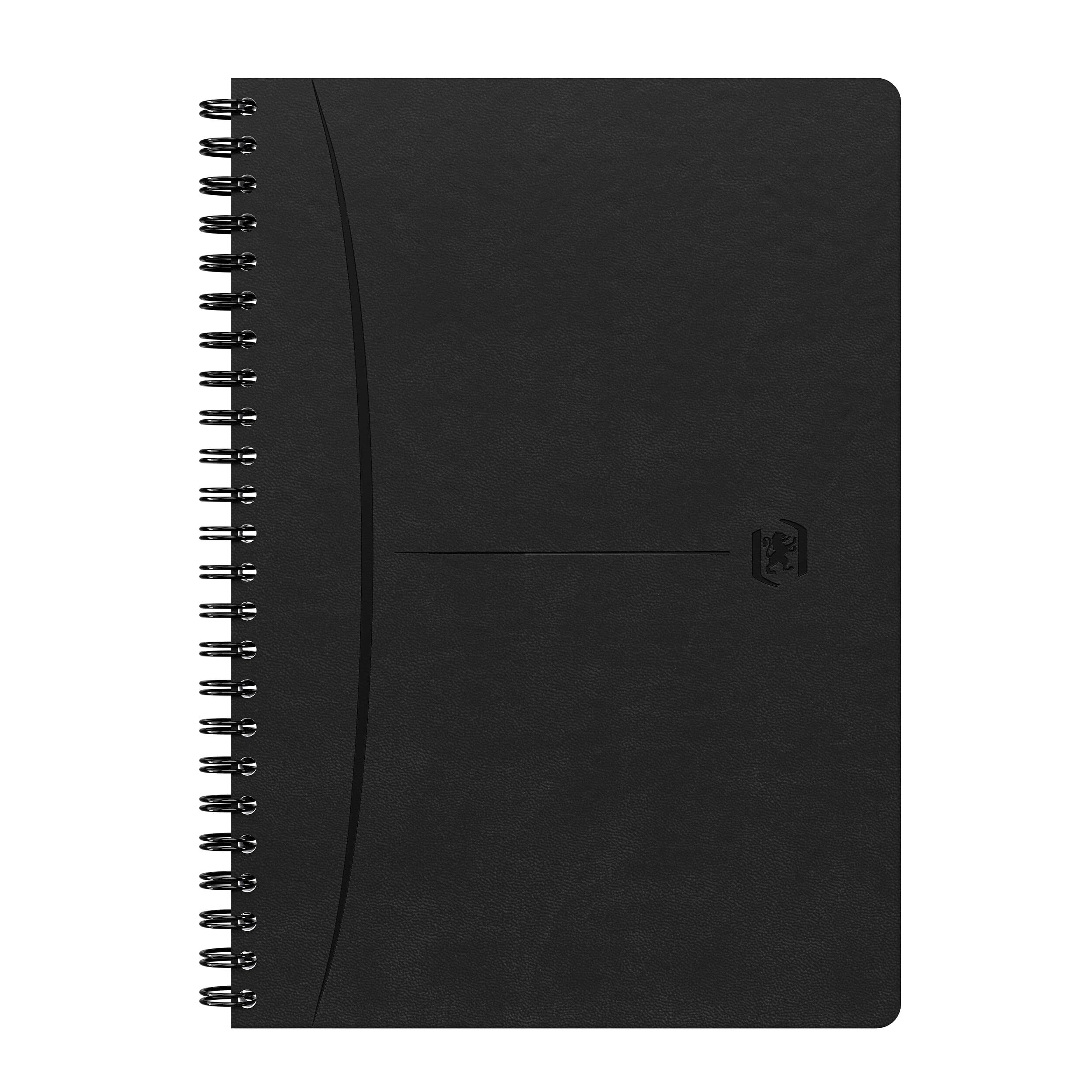 Oxford Signature Notebook A5 Small Squares 5 mm Margé 160 Pages Full Bound Imitation Leather Black