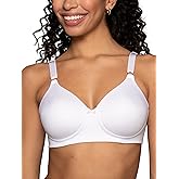 Vanity Fair Women's Full Coverage Beauty Back Smoothing Bra, 4-Way Stretch Fabric, Lightly Lined Cups up to DD