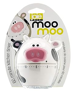 MSC International 43363 Joie MooMoo Kitchen Timer, 60-Minute Mechanical