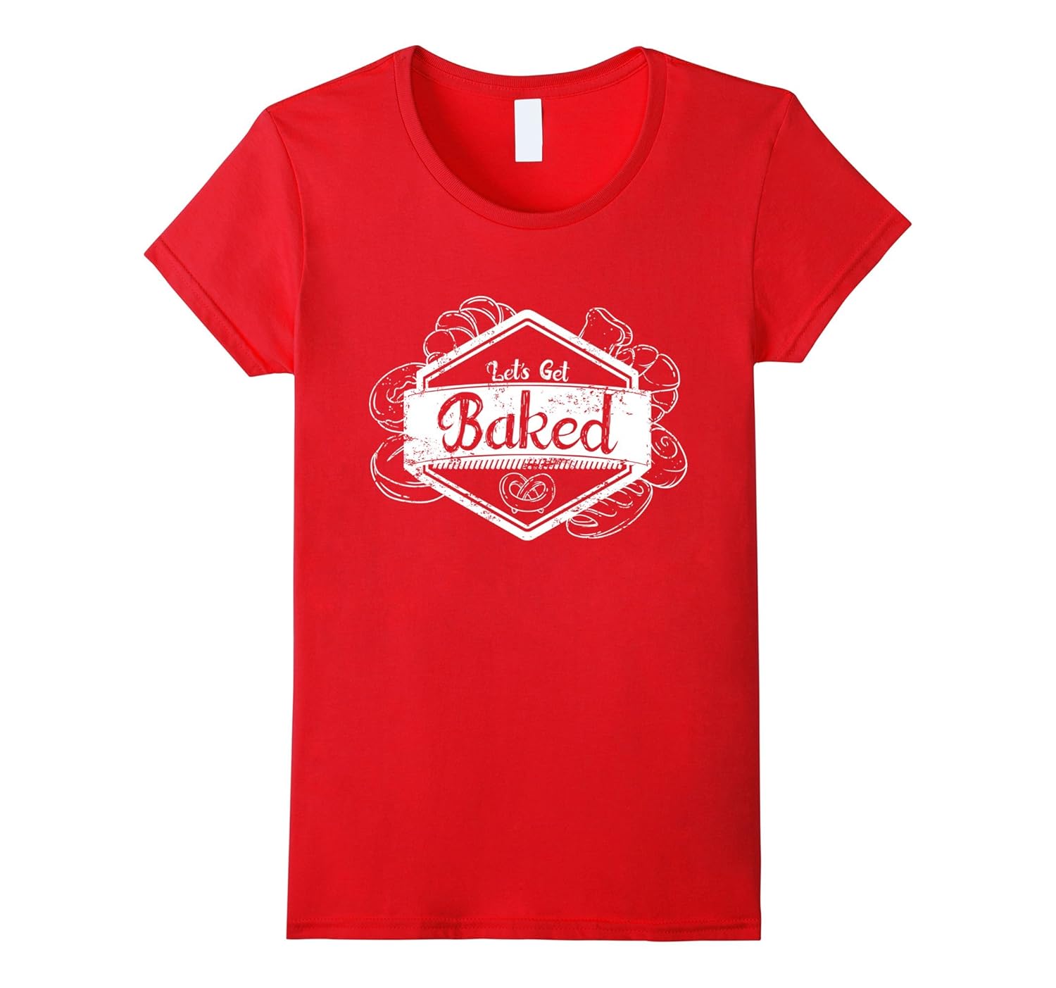 “Let’s Get Baked” Funny Baking T Shirt for Bakers Dark Tees