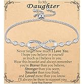 OAVOOK Infinity Bracelets for Women Gifts Adjustable Link Bracelets Gifts Jewelry for Birthday, Christmas, Mothers Day