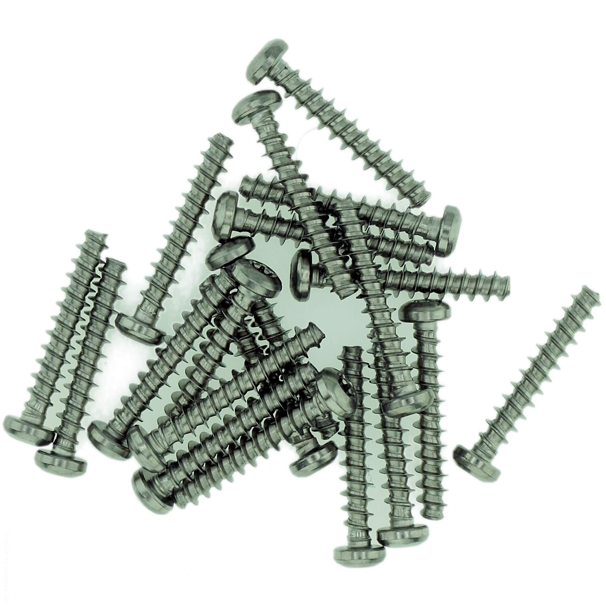 D3.5 (3.5mm x 18mm) TX Pan Screws for Plastic - Stainless Steel (A2) (Pack of 20) โ image 1