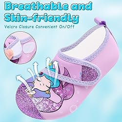 VIFUUR Kids Water Shoes Boys Girls Barefoot Water