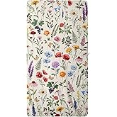 GAIIIIYOU Watercolor Colorful Wildflowers Bath Towel Summer Floral Absorbent Bathroom Towel for Shower Swimming