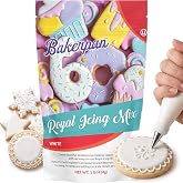 Bakerpan White Royal Icing Mix for Cookie Decorating - 16 oz | Decorate Sugar Cookies &amp; Gingerbread Houses - Kosher, Made in USA