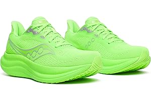 Saucony Mens Triumph 23 Running Shoe, Slime/Silver, 13 M US
