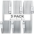 LISEN for iPhone 16 15 USB C to USB C Fast Charging, 60W USB C Cable Type C Fast Charging Cable for iPhone 16 15,Samsung Galaxy S25 Ultra Plus S24 S23 iPad Pro 13 12.9inch, iPad Air 5,White 3Pack 6FT