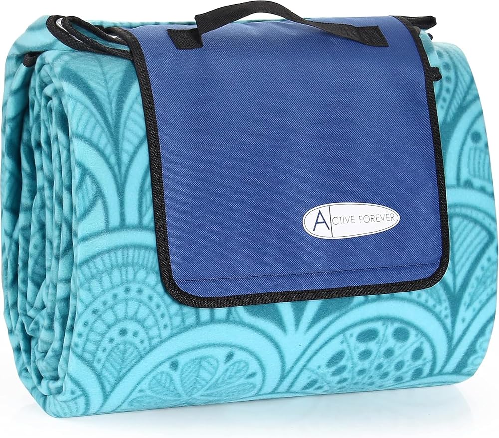 ACTIVE FOREVER Extra Large Waterproof Picnic Blanket 300x200CM Portable