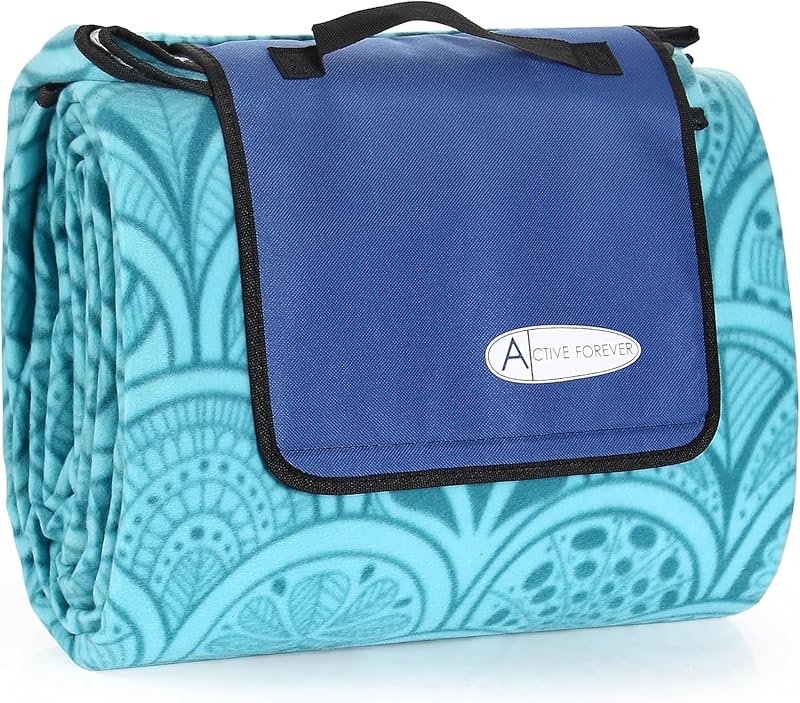 ACTIVE FOREVER Extra Large Waterproof Picnic Blanket 300x200CM Portable