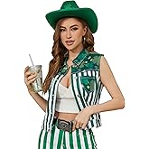 Yuanbang Women Vest St Patricks Day Sleeveless Jean Jacket Irish Gifts Denim Vest Top