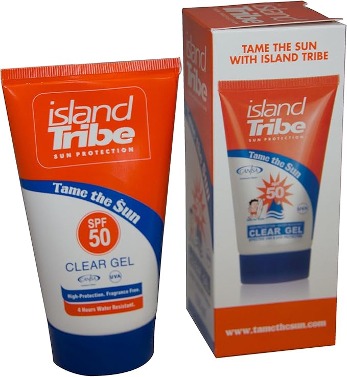 Island Tribe SPF 50 Clear Gel Sunscreen (50 Millilitres) Amazon.co.uk