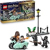 LEGO Harry Potter Hagrid & Harry’s Privet Drive Escape Building Toy for Boys & Girls - Pretend Play Set for Kids, Ages 8+ - W/Mini Hagrid's Motorcycle & 4 Minifigures - Gift for Birthdays - 76459