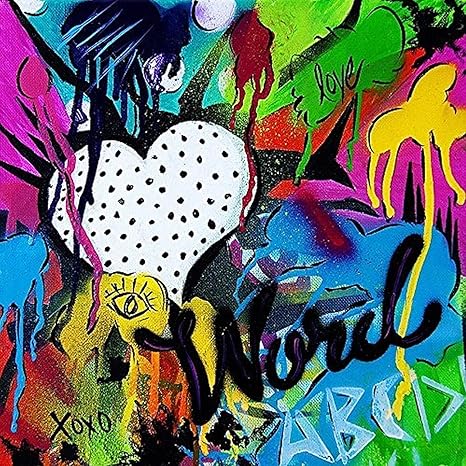 Amazon Say The Word By Timmery Popアート12 X 12アートプリントレインボーグラフィティポスター装飾 アートフレーム ポスター オンライン通販