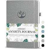 SIMSIMY Mental Health & Anxiety Journal, 91 Days Mood Tracker Journal for Mindfulness, Self Care & Stress Relief, Guided CBT Journal with Mental Health Coloring Book Pages & Dream Diary to Record, Wellness Gifts for Women Men