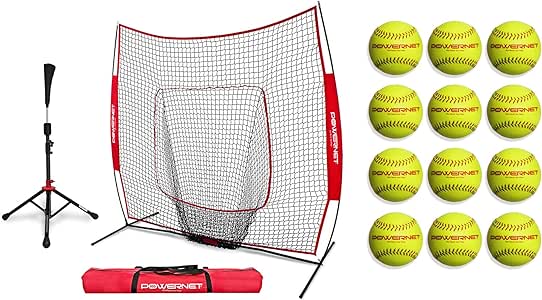 Amazon.com : PowerNet Baseball Softball Practice Net 7x7 with Travel