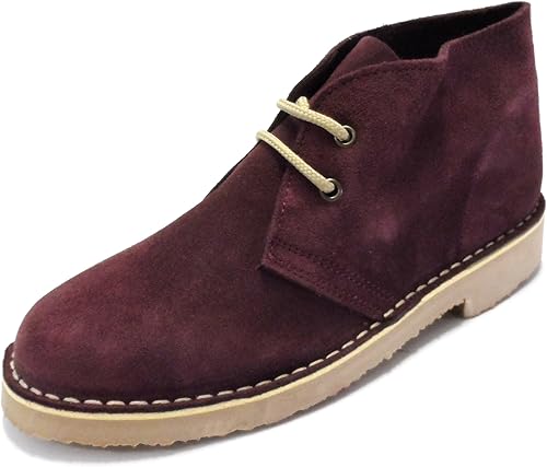 burgundy desert boots