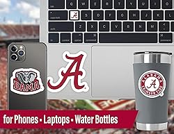 University of Alabama Stickers for Gift, Car, Water
