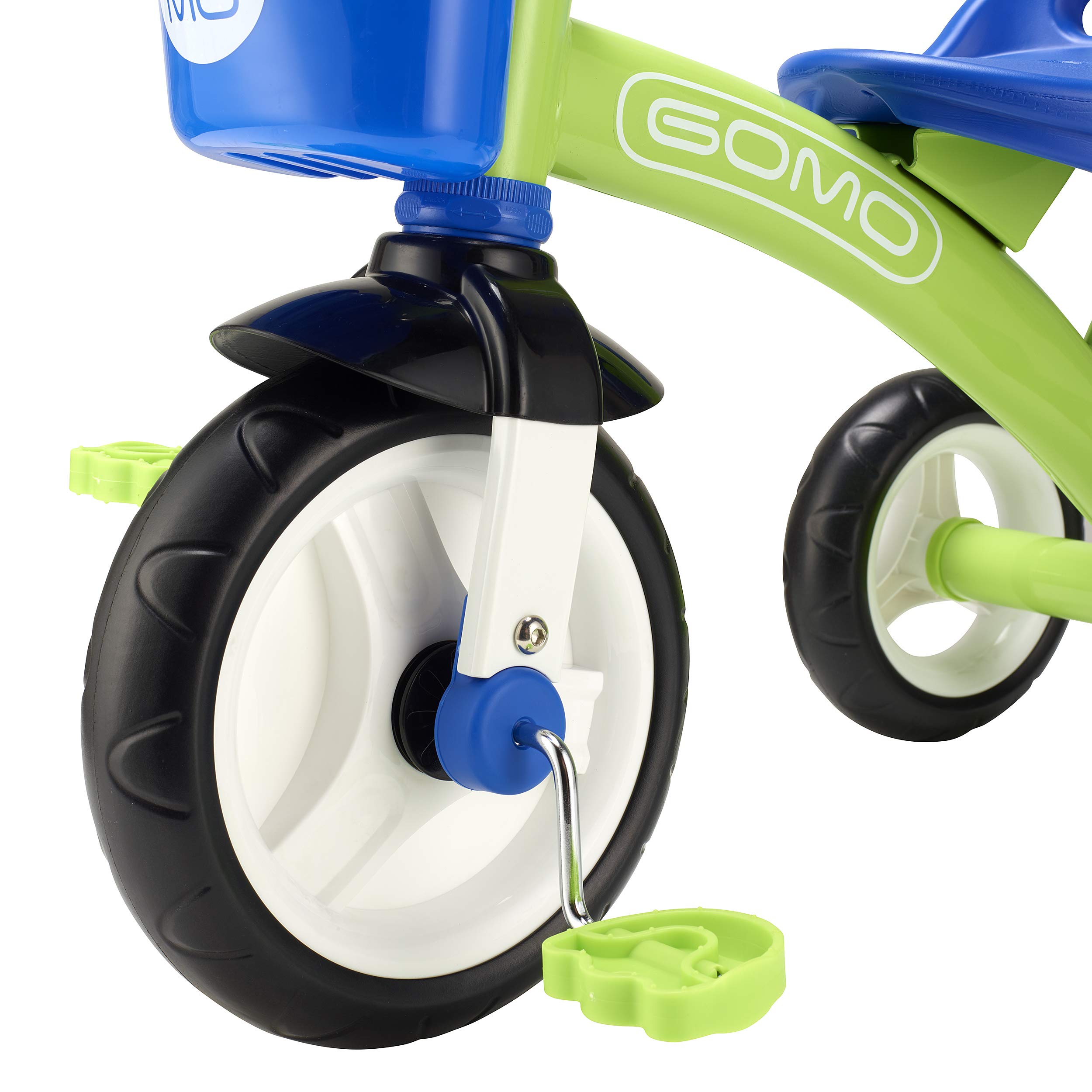 GOMO キッズ 三輪車 2歳 3歳 & キッズ 1-6 ビッグホイール ベビーバイク 幼児用バイク - 三輪車 (グリーン/ブルー)